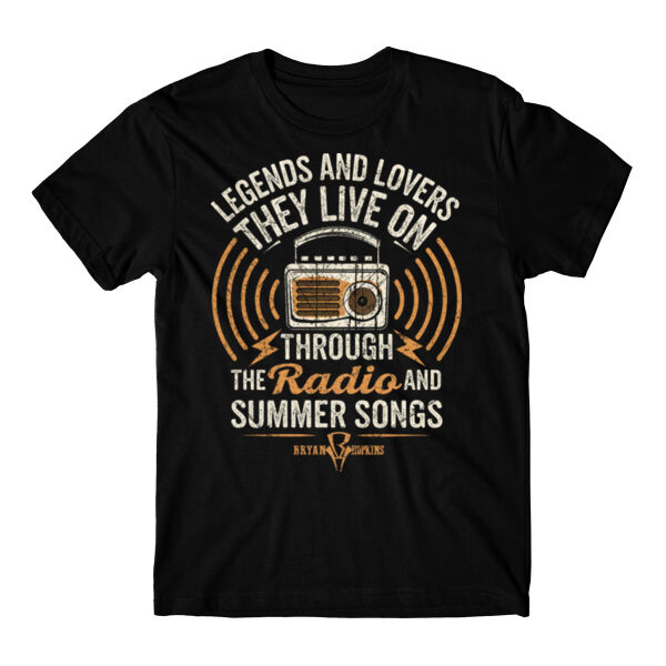 BRYAN HOPKINS - RADIO & SUMMER SONGS - T-SHIRT - 8JRCDT Thumbnail
